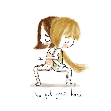 ⭐️ Tag your BFF to send them some love! ⭐️ @callyjanestudio #yoga #yogspiration #yogisofinstagram #positiveaffirmations #illustrationow… Yoga Cartoon, Yoga Inspiration Photos, Yoga Kunst, Northumberland Coast, Yoga Illustration, Adolescent Health, Yoga Kids, Partner Yoga, Yoga Mantras