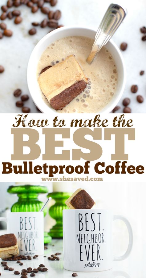 If you are looking for the very best bulletproof coffee recipe, this is it! Easy to make and a great way to change up your coffee routine, we love making bullet proof coffee. Such a great option for your morning java, we promise this is one of the best bulletproof coffee recipes we've tried! Bullet Proof Coffee, Coffee Lover Gifts Basket, Bulletproof Coffee Recipe, Bulletproof Diet, Low Carb Drinks, Keto Drink, Bullet Proof, Bulletproof Coffee, Carbohydrate Diet