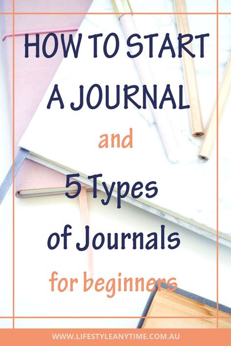 How to start journaling. 5 types of journals to start as a beginner and for personal growth. Writing in a journal every day is great for personal development and healing. Journaling tips for beginners. #journalling #journalingtips #journal  #startajournal Types Of Journals Ideas, Ways To Start A Journal, Different Types Of Journals, Spiritual Journaling, Start A Journal, Journals Ideas, Diet Diary, Gratitude Journals, Journaling Tips