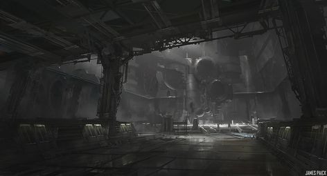 Environment Design demo - sci fi interior for video games, James Paick on ArtStation at https://www.artstation.com/artwork/Lab65 Sci Fi Environment Interiors, Sci Fi Base, Interior Concept Art, The New Colossus, Manhattan Hotels, Spaceship Interior, Sci Fi Environment, Concept Art World, Matte Painting