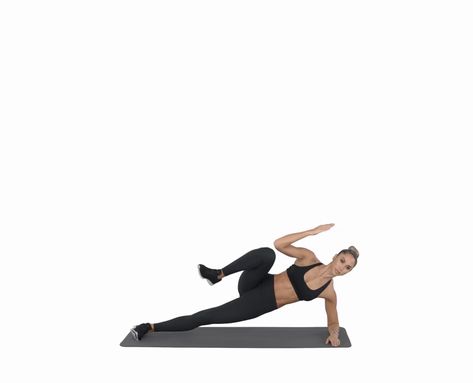 Chontel Duncan, Side Plank Crunch, Oblique Crunches, Oblique Workout, Side Plank