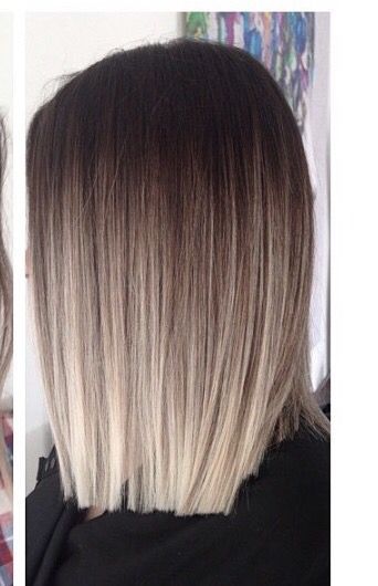 I love this ombré! It's so transitional! I might be considering a blonde and red ombré now.... hmmm Rebonded Hair, Ombré Hair, Ombre Hair Color, Ash Blonde, Great Hair, Ombre Hair, About Hair, Balayage Hair, Gorgeous Hair