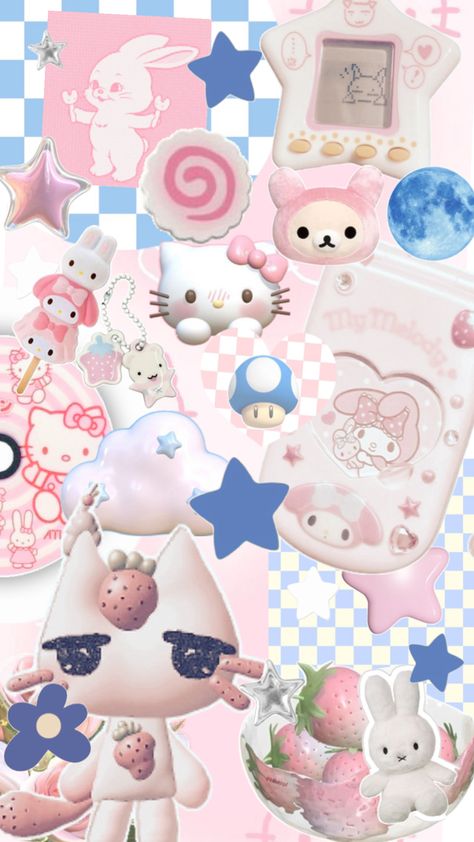 :) Mochi Cute, Cute Scrapbook, Cute Iphone Wallpaper Tumblr, Hello Kitty Wallpaper Hd, Sanrio Wallpaper, Iphone Wallpaper App, Blue Pastel, Cute Simple Wallpapers, Simple Wallpapers