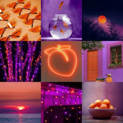 Inspiration Board Ideas, Orange Moodboard, F2u Moodboards, Character Moodboard, Album Concept, Moodboard Inspo, Purple Color Palettes, Aesthetic Brown, Moodboard Aesthetic