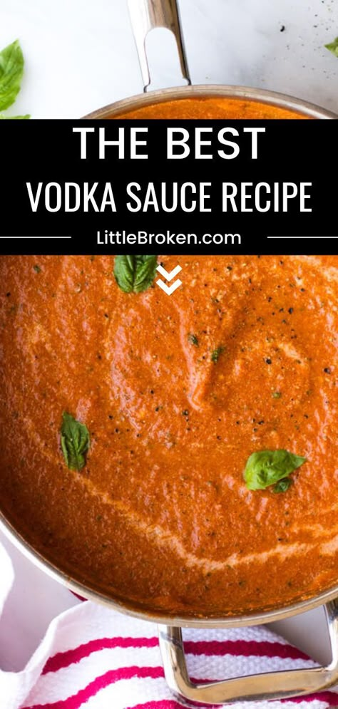 Homemade Vodka Pasta Sauce, Vodka Meat Sauce, Vodka Spaghetti Sauce, Seafood Vodka Sauce Pasta, Red Vodka Sauce Pasta, Homemade Vodka Sauce Recipe, Ala Vodka Sauce Recipes, Easy Date Night Dinners At Home, Raos Sauce Recipes