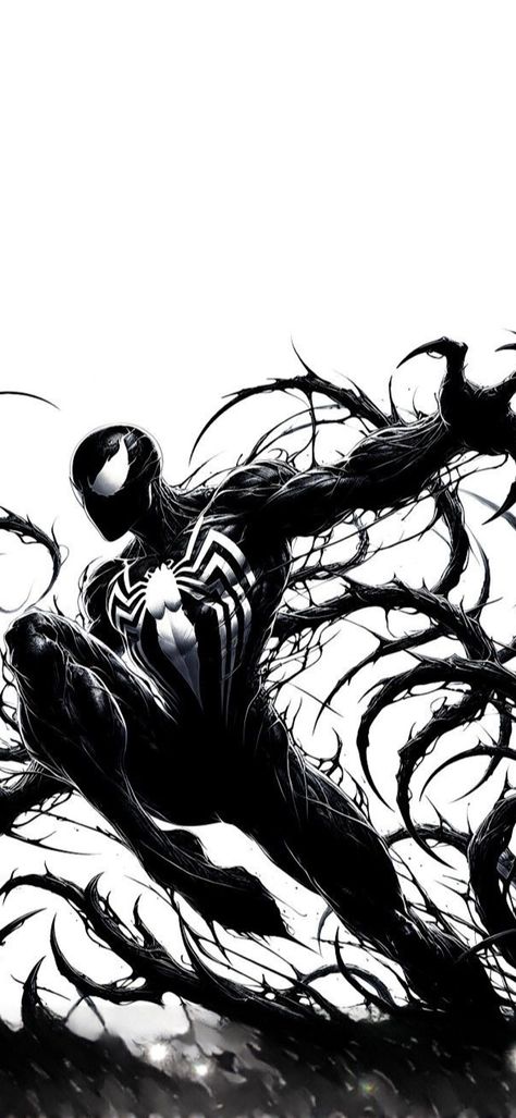 Marvel Legion, Spiderman Images, Spiderman Comic Art, Symbiote Spiderman, Spider Man Wallpaper, Marvel Superheroes Art, Spiderman Art Sketch, Black Spiderman, Marvel Venom