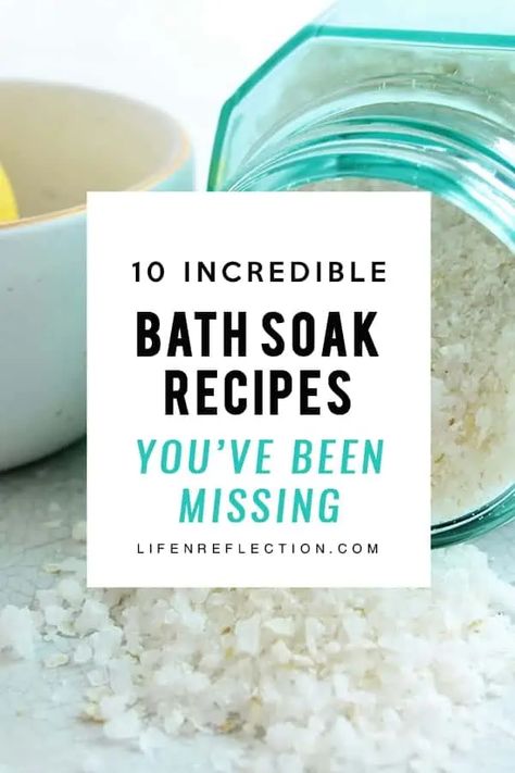 10 Incredible Bath Soak Recipes, You’ve Been Missing - LifenReflection Diy Bath Soak, Bath Soak Recipe, Bath Salts Recipe, Organic Skin Care Recipes, Bath Salts Diy, Bath Recipes, Essential Oils Bath, Diy Skin Care Recipes, No Salt Recipes