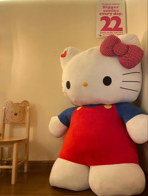 Hello Kitty Big Plush, Plush Toy Aesthetic, Big Sanrio Plushies, Jumbo Hello Kitty Plush, Large Hello Kitty Plush, Massive Plushies, Big Hello Kitty Plush, Huge Hello Kitty Plush, Giant Hello Kitty Plush