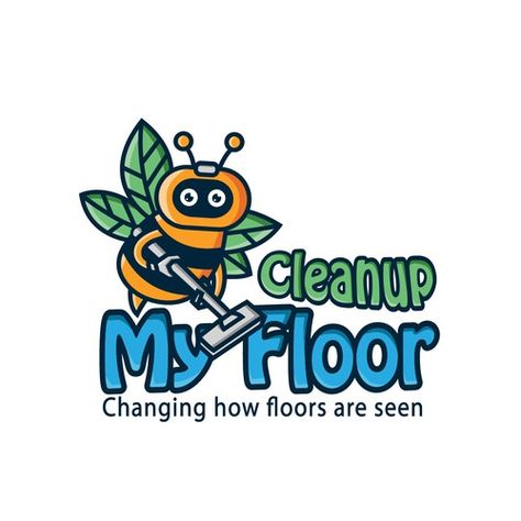 floor cleaning company logo design with robot, bee and leaf concept. robot symbolizes working automatically. bees symbolize speed then the leaves symbolize cleanliness / natural return. interested in my work..? let's work together now..!!!! Carpet Cleaning Logo Design, Logo Design Cleaning Service, Bee Cleaning Logo, Cleaning Company Logo, Cleaning Service Logo, Cleaning Company, Floor Cleaning, Company Logo Design, Floor Cleaner