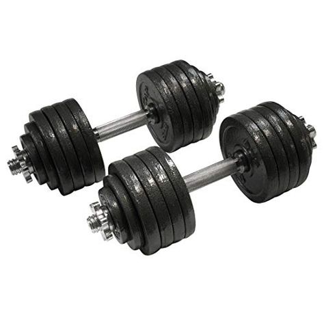 Limited-time deal: CAP Barbell Adjustable Dumbbell Weight Set Adjustable Dumbbell Set, Hex Dumbbells, Cold Rolled Steel, Free Weights, Adjustable Dumbbells, Dumbbell Set, Strength Training Equipment, 200 Pounds, Weight Set