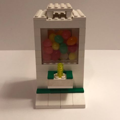 Lego Candy Dispenser, Lego Crafts, Lego Candy, Lego Machines, Purposeful Play, Lego Craft, Candy Dispenser, Lego Pieces, Lego Projects