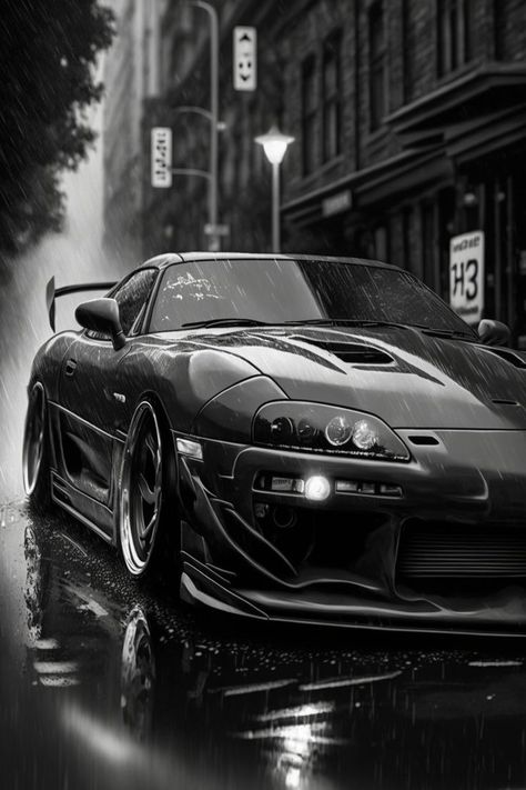 Super Car Wallpaper, Best Car Photo, Black Car Wallpaper, Cut Picture, Kereta Sport, Car Picture, رورونوا زورو, Supra Mk4, Camaro Car