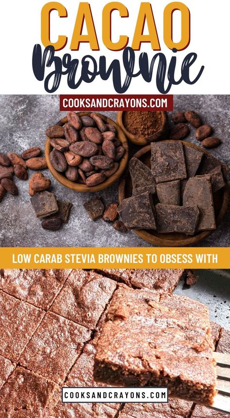 Craving Brownies? Try Our Easy 3 Ingredient Stevia Brownies! (because they're also low carb) - Cooks & Crayons Stevia Brownies, Nut Free Brownies, Stevia Desserts, Coconut Pound Cakes, Low Carb Brownies, Brownie Ingredients, Keto Brownies, Keto Food, Low Carb Recipes Dessert