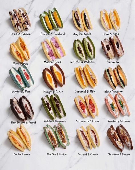 Aesthetic Sandwich Recipe, Sandwich Cafe Design, Ren Faire Food, Dorayaki Aesthetic, Dessert Business Ideas, Sando Recipe, Fruit Sando, Makanan Rendah Kalori, Food Business Ideas