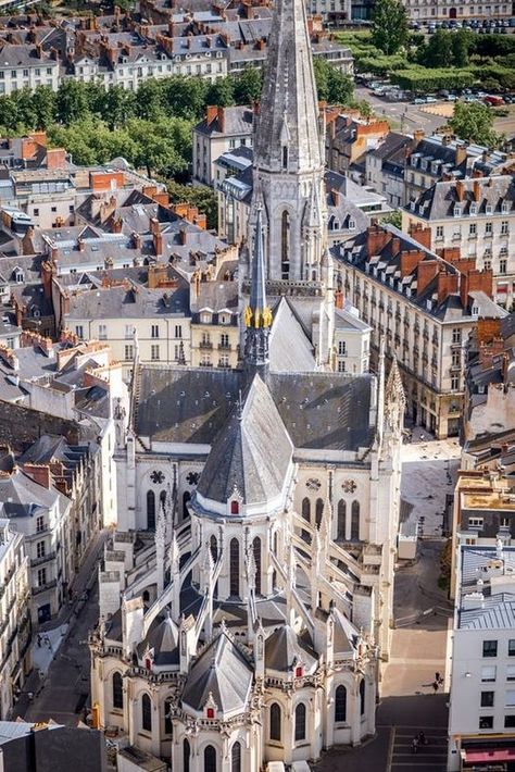 🚁 Aerial view of Nantes, France... - France Art & Architecture | Facebook Nantes France, France Art, Amazing Images, Art Architecture, France Travel, Aerial View, Art And Architecture, France, Architecture