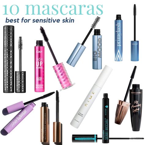 Best Mascaras for Sensitive Skin of 2023 - The Allergy Life Hypoallergenic Mascara Drugstore, Best Mascara For Sensitive Eyes, Best Smudge Proof Mascara, Mascara For Sensitive Eyes, Pro Makeup Tips, Hypoallergenic Mascara, Quick Makeup Routine, Best Waterproof Mascara, Best Mascaras