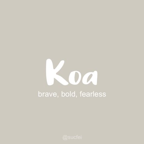 Names That Mean Kindness, Koa Name Meaning, Meaningful Names For Business, Koa Name, Meaningful Names Unique, Unique Brand Names, Bible Baby Names, Brand Name Ideas, Meaningful Baby Names