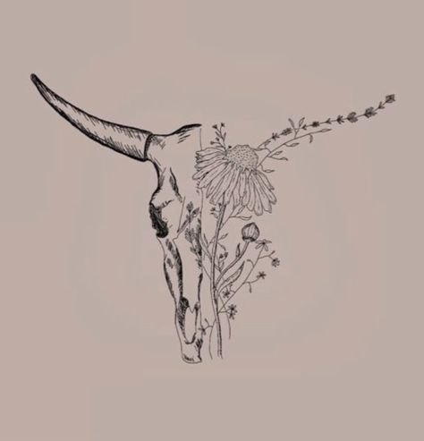 Outline Tattoo Design, Tattoo Areas, Women Outline, Country Girl Tattoos, Tattoo Design For Women, Kraken Tattoo, Bull Skull Tattoos, Cowgirl Tattoos, 16 Tattoo