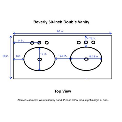 Found it at Wayfair - Beverly 60" Double Bathroom Vanity Set 60 Inch Vanity Double Sink, 60 Inch Double Vanity, Toilet Dimensions, 60 Inch Vanity, Café Interior, Decor Shelves, Double Sink Bathroom, Vanity Tops, Double Sink Vanity