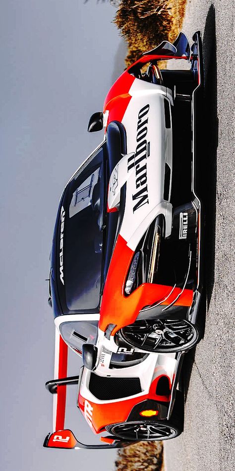 (°!°) McLaren Senna GTR in Marlboro livery by MSO, image is provided and enhanced by Keely VonMonski. Gtr Drawing, Mclaren Gtr, Mclaren Senna Gtr, Aryton Senna, Mclaren Senna, Toyota Supra Mk4, Mclaren Cars, Custom Shoes Diy, Mc Laren