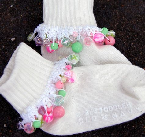 How to Crochet Beaded Socks | BEADED CROCHET SOCKS | Crochet For Beginners Beaded Socks, Painted Totes, Crocheted Socks, Socks Crochet, Painted Tote, Beaded Crochet, Crochet Socks, Hand Painted Shoes, Boutique Accessories