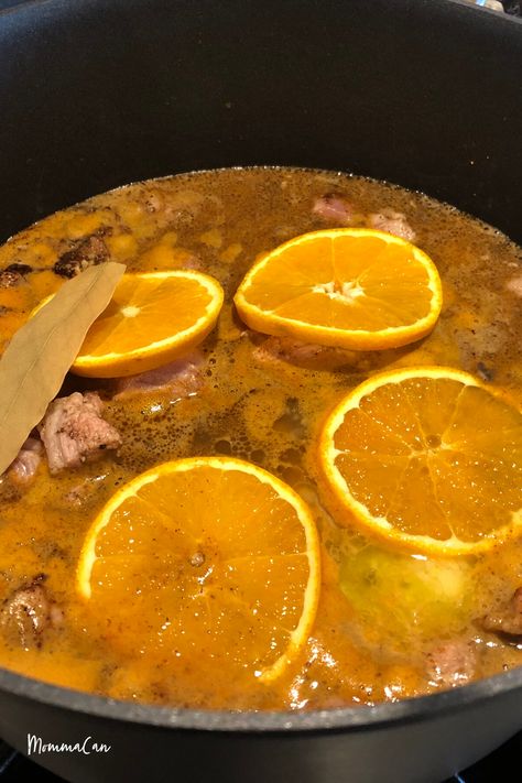 Mexican Cola Pork Carnitas Recipe, a stovetop recipe with orange, lime, and spices cooked low and slow. Don't miss the finished images. Delicious citrus pork served with corn tortillas. Carnitas Recipe Stovetop, Authentic Carnitas Recipe, Mexican Meat, Pork Carnitas Recipe, Pork Carnitas Slow Cooker, Mexican Pork, Cook Meat, Mom Crafts, Taco Time