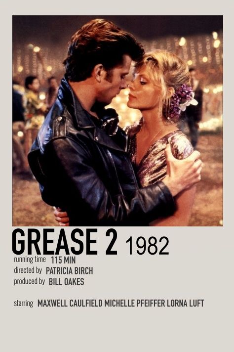 Grease 2 Poster, Grease 2 Movie Poster, Ruby Core, Summer Movies, Grease Movie, Song Posters, Grease 2, Posters Aesthetic, Hollywood Art