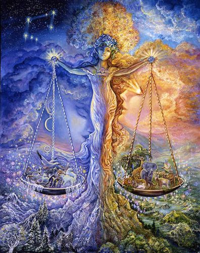 BALANCE برج الميزان, Libra Art, Josephine Wall, Divine Mother, Sacred Feminine, Zodiac Art, Fantasy Dragon, Arte Fantasy, Tattoo Sketches