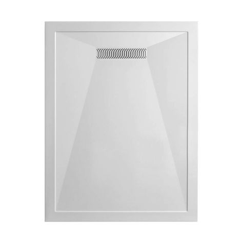 Crosswater (Simpsons) 25mm Stone Resin Shower Tray with Linear Waste - UK Bathrooms Bathrooms Uk, Stone Shower, Shower Trays, Luxury Bathrooms, Shower Fittings, Luxury Shower, White Shower, Stainless Steel Cleaning, Large Shower