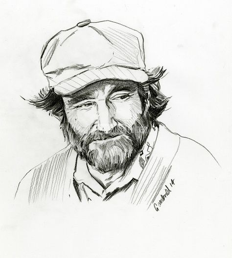 Robin Williams Drawing, Robin Williams Tattoo Ideas, Robin Williams Tattoo, Robin Williams Art, Movie Sketches, Drawing Cartoon Faces, Graphic Poster Art, Face Sketch, Beauty Art Drawings