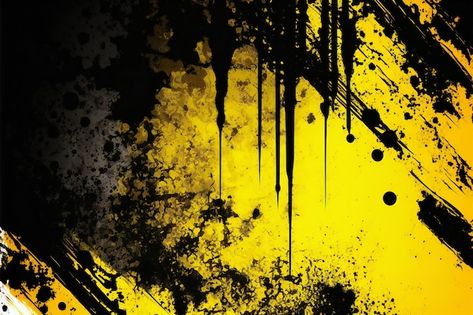 Yellow And Black Aesthetic, Black And Yellow Aesthetic, Yellow And Black Background, Black And Yellow Background, Yellow Background Design, Background Gaming, Photo Blend, Thumbnail Background, Gaming Banner