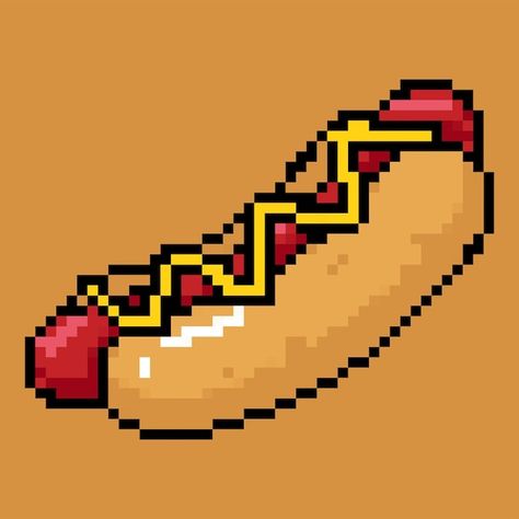 Adult Swim, Psd Icon, Vector Photo, Hot Dogs, Premium Vector, Pixel Art, Graphic Resources, Dogs, Art