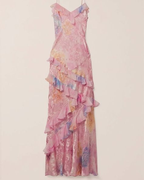 Chiffon Floral, Sleeveless Long Dress, Chiffon Ruffle, Ruffled Maxi Dress, Mode Inspo, Floral Chiffon, Sleeveless Maxi Dress, Mode Inspiration, Eras Tour