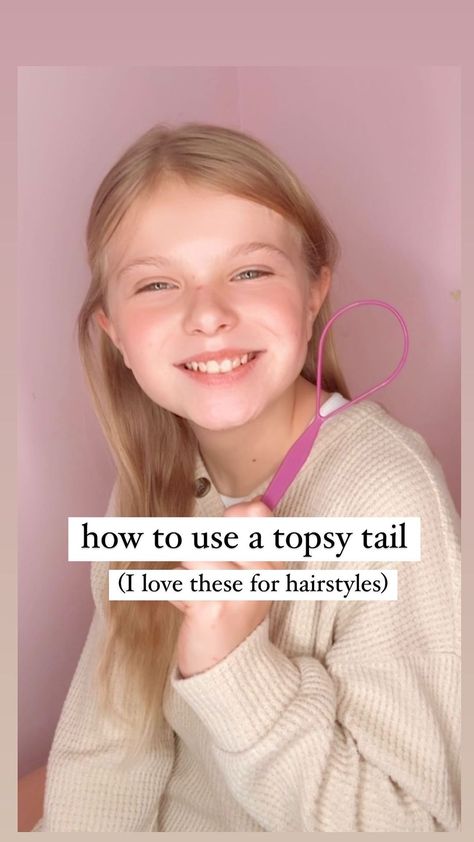 Audrey McClelland | HOW TO USE A TOPSY TAIL TOOL 💜 I know I share a bunch of hairstyles with these, but I wanted to share how to actually use one. These are... | Instagram Topsy Tail, Being Used, How To Use, To Share, Hairstyles, Hair Styles, Hair, Instagram