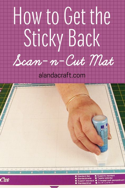 Learn how to get the sticky back in your ScanNCut mat with this clever trick. ScanNCut tutorial with step-by-step video instructions. Loads more Scan n Cut tutorials at alandacraft.com via @alandacraft Cricut Applique, Hobby Quotes, Scanncut Projects, Brother Ideas, Scan N Cut Projects, 30s Style, Cut Crease Eyeshadow, Brother Scanncut2, Lobby Wall