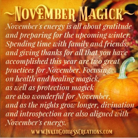 November Magick, Protection Magick, November Gratitude, Spending Time With Family, Wiccan Magic, Kitchen Witchery, Magick Spells, Eclectic Witch, Witch Spell