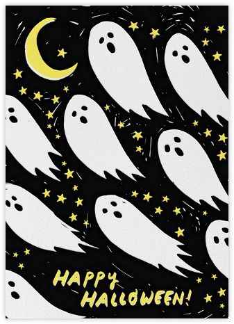 Halloween Party Poster, Modern Classic Wedding Invitations, Belated Birthday Card, Kids Birthday Themes, Paperless Post, Halloween Graphic, Halloween Illustration, Teen Birthday, Halloween Card