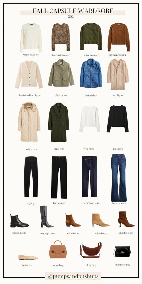 2024 Fall Capsule Wardrobe Classic Work Capsule Wardrobe, Autumn Color Capsule Wardrobe, Thanksgiving Capsule Wardrobe, Petite Winter Outfits 2024, Fall Outfit Formulas, Capsule Wardrobe Fall 2024, Fall Wardrobe Capsule 2024, Fall Capsule Wardrobe 2024, Capsule Wardrobe 2024