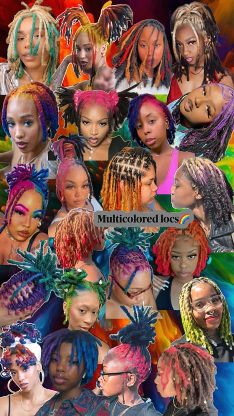 Locs Best Hair Dye, Cute Hair Colors, Creative Hair Color, Short Locs Hairstyles, Quick Natural Hair Styles, Dreadlock Styles, Dyed Hair Inspiration, Quick Braided Hairstyles, Hair Twist Styles