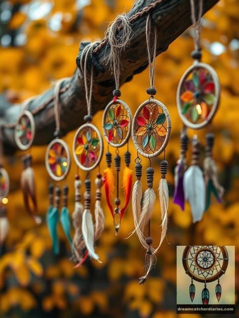 Crafting mini dreamcatchers for garlands offers a charming way to infuse your space with a whimsical touch. These delightful accents, made with feathers, beads, and twine, can transform your decor. Discover how to enhance your home with boho charm and explore various techniques to showcase your creativity. #bohemian #diy #homedecor #boho Dreamcatcher Ideas, Boho Decor Ideas, Diy Dreamcatcher, Bohemian Diy, Fall Color Schemes, Dreamcatcher Design, Pumpkin Spice And Everything Nice, Sleep Rituals, Diy Boho Decor