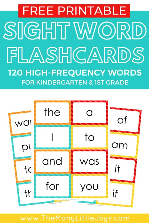 Free Printable Sight Word Flash Cards to help kids learn to read - The Many Little Joys Sight Words Cards Free Printable, Free Printable Sight Words Flashcards, 1st Grade Sight Word List Free Printable, High Five Sight Words, Montessori Sight Words Free Printable, Sight Words Flash Cards Free Printables, Sight Word Cards Free Printable, Grade 1 Sight Words Free Printable, Sight Word Flashcards Printable Free