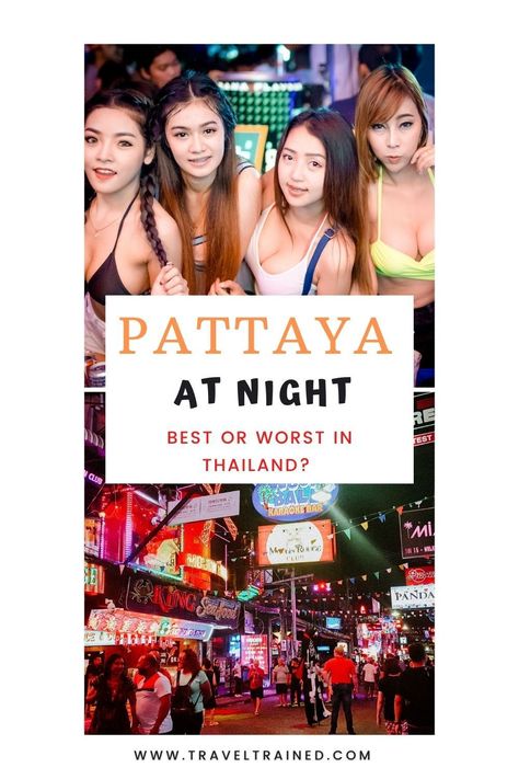 Complete Pattaya Nightlife Travel Guide - Pattaya Walking Street, Soi 6, Soi 7 and 8, Soi LK Metro and Soi Buakhao explained! #pattaya #nightlife #thailand #redlightdistrict #beach #beachvibe #thai Bangkok Pattaya, Thai Place, Phuket Night Market, Thailand City Night, Pattaya Nightlife, Thailand Nightlife, Bangkok Thailand Nightlife, Thailand Night Market, Pattaya Thailand Nightlife