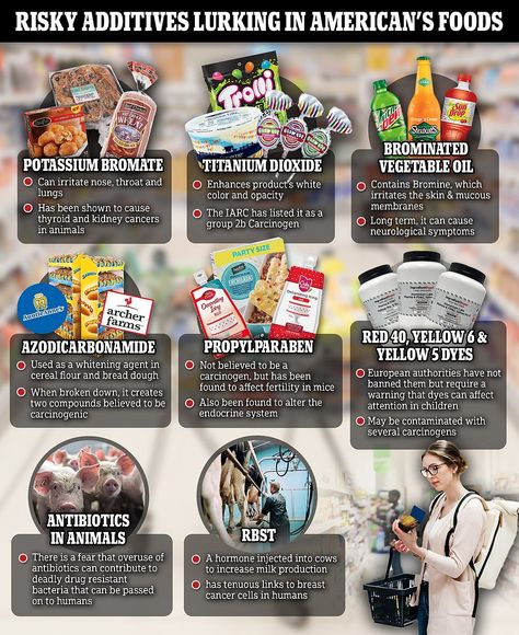 Harmful Food Ingredients, Foods Banned In Europe, Us Foods Banned In Other Countries, Chemicals In Food, Carcinogenic Foods, Food Alternatives, Food Swaps, 75 Hard, America Food