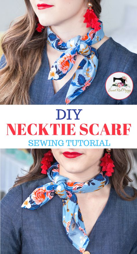 How to sew a scarf- a fun small square scarf tutorial #sewascarf #DIYScarf #sewing #sewingtutorial #sewingpattern Scarf Tutorial, Sew Ins, Beginner Sewing Projects Easy, Leftover Fabric, Headband Pattern, Sewing Projects For Beginners, Sewing Skills, Easy Sewing Projects, Love Sewing