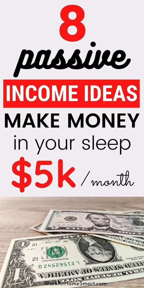 8 Passive Income Ideas Make Money In Your Seep $5k/ Month Faire Son Budget, Passive Income Ideas For Beginners, Best Passive Income, Ideas To Make Money, Creating Passive Income, Social Media Jobs, Make Passive Income, Passive Income Streams, Money Making Ideas