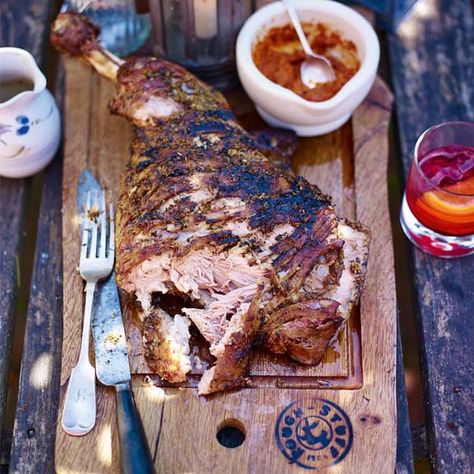 Bbq Lamb Shoulder, Shoulder Of Lamb Recipes, Slow Roasted Lamb Shoulder, Spicy Coleslaw, Bbq Lamb, Slow Roast Lamb, Slow Cooked Pork, Lamb Shoulder, Sweet Potato Wedges