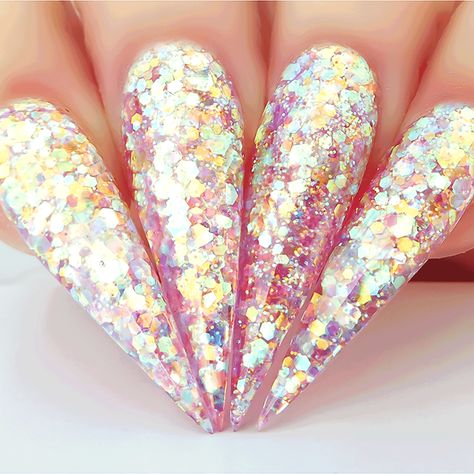 Kiara Sky, Sky Nails, Unicorn Nails, Makeup Tricks, Loose Glitter, Nail Art Kit, Acrylic Gel, Dip Powder, Purple Glitter