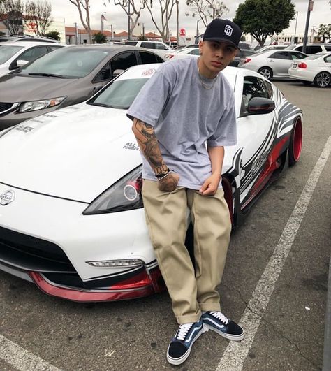 Kruk One on Instagram: “THROW BACK FOE DAT AZZ 🥵” Cholo Aesthetic, Hispanic Outfits, Looks Hip Hop, Estilo Cholo, Chicana Style, Swag Outfits Men, American Casual, Street Style Outfits Men, Mens Outfit Inspiration