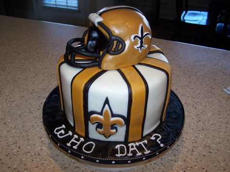 Saints football | New Orleans Saints — Football / NFL Nfl Cake, Football Cakes, Nfl Saints, Grooms Cakes, New Orleans Saints Football, Sport Cakes, Football Cake, Groom Cake, Saints Football