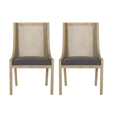 Audri Side Chair Cane Dining Chairs, Cane Webbing, Rustic Inspiration, Rustic Fabric, Upholstered Fabric, Wood Frames, Furniture Dining Chairs, Weathered Wood, Ranch Style